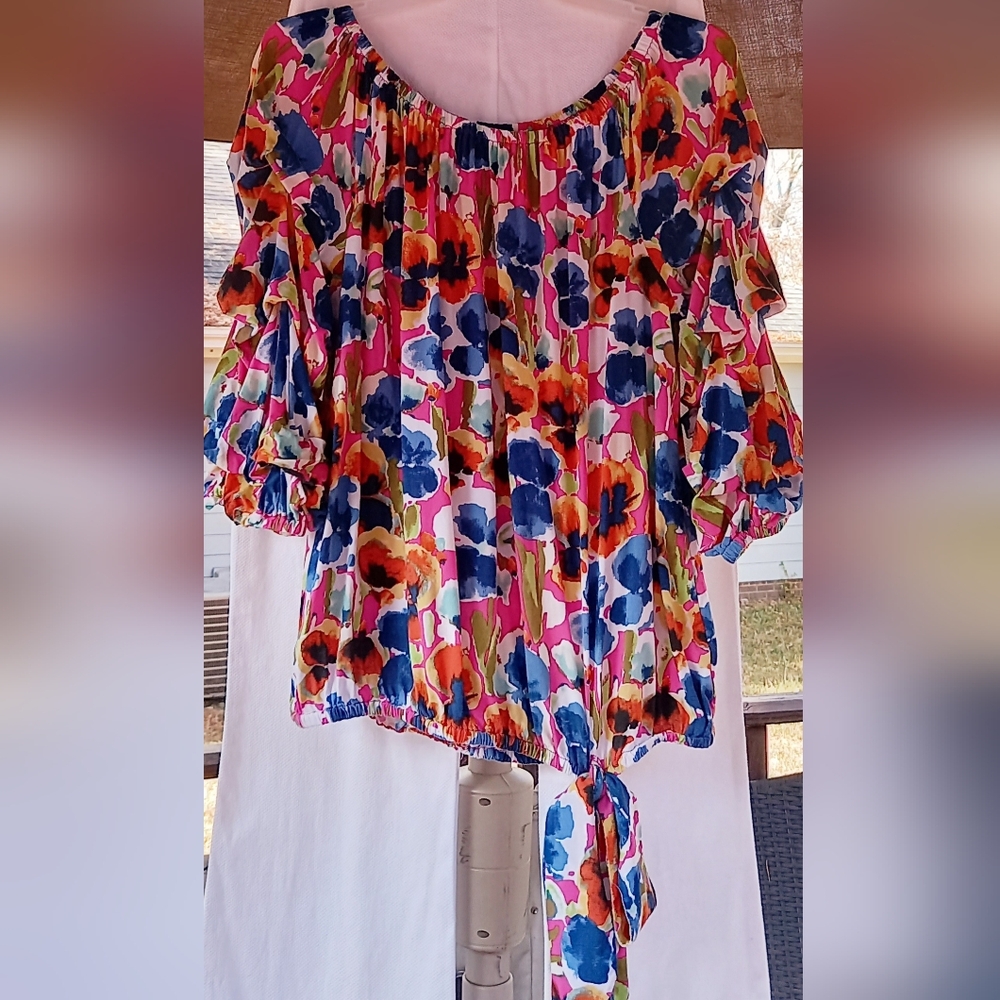 Coco Bianco Multicolor Floral Blouse